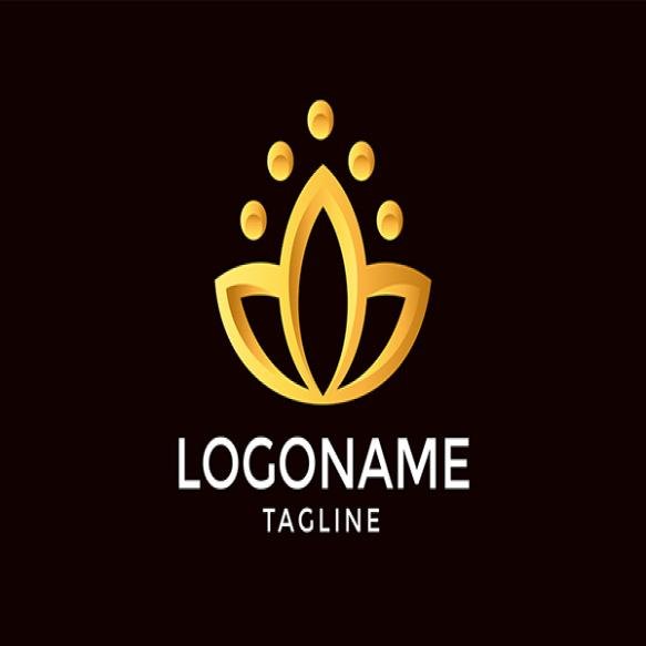 Luxury Lotus Flower Logo Template