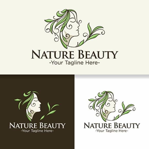 Natural Beauty Creative Logo Template