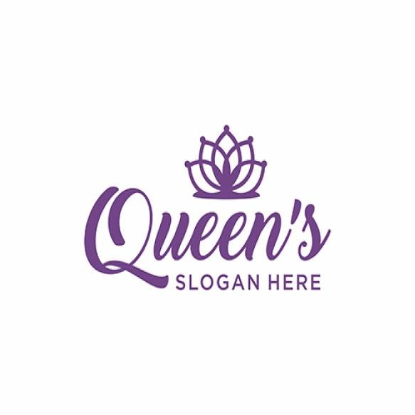 Queen Handwritten Word Modern Calligraphy Hand Lettering Design Vector
