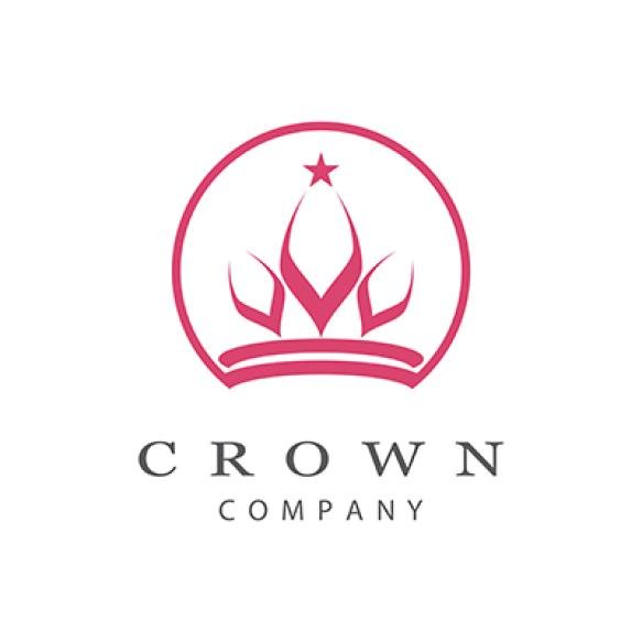 Royal King Queen Crown Elegant Luxury Logo Design