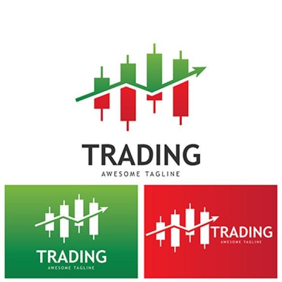 Vector Logo With Candlestick Trading Chart Analyzing Forex (4)
