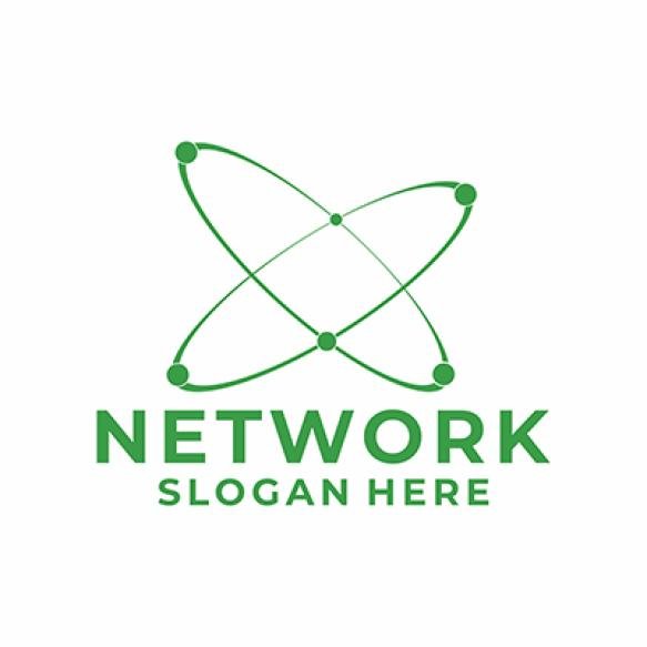 Abstract Global Network Logo Design Vector Template