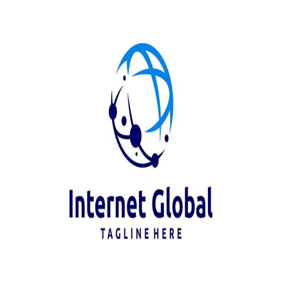 Global Internet Logo Design Signal Connectionvector Logo Design Symbol Icon Creative Idea