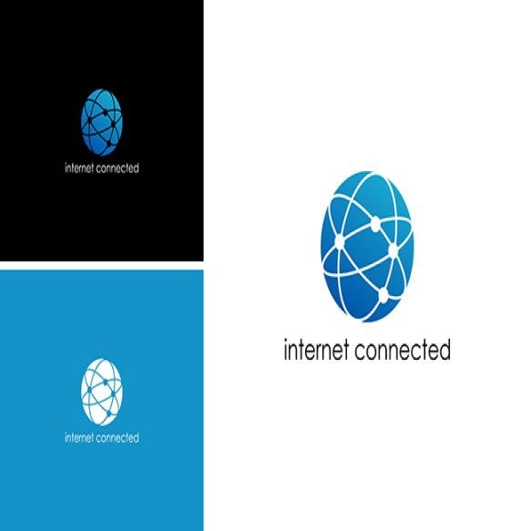 Global Network Logo Data Internet Connected Icon Vector Template