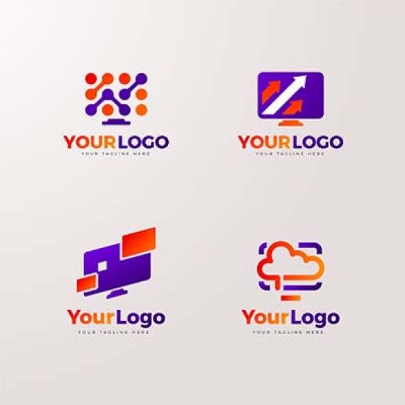 Gradient Computer Logo Template