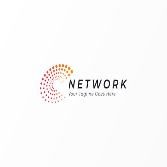 Network Communication Digital Internet Global Technology Business Company Dots Concept Logo