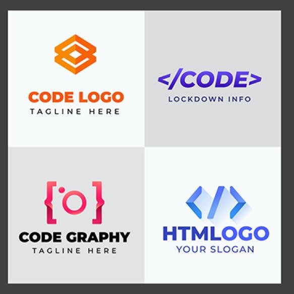 Set Code Document Symbol Logo Design Template