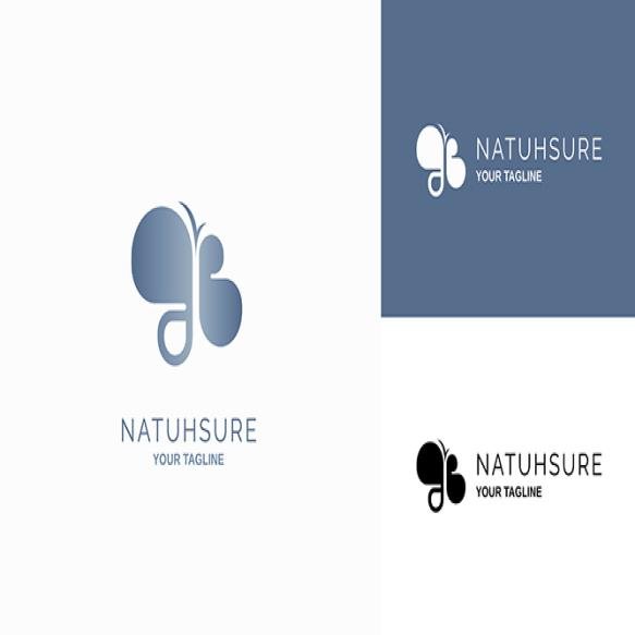 Abstract Butterfly Logo Template