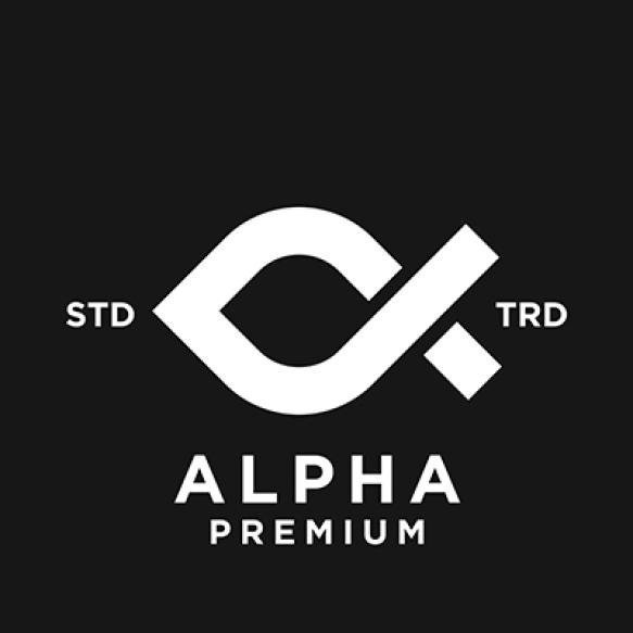 Alpha Letter Logo Icon Design Illustration