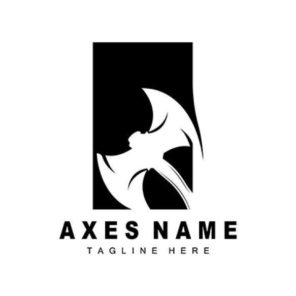 Ax Logo Design War Tool Illustration Woodcutter Vector (1)