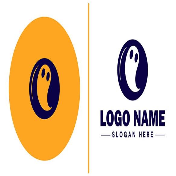 Ghost Icon Specter Phantom Spirit Flat Logo Sign Symbol Editable Vector
