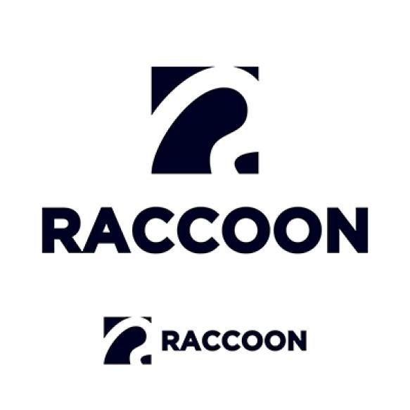 Square Raccoon Face Abstract Logo