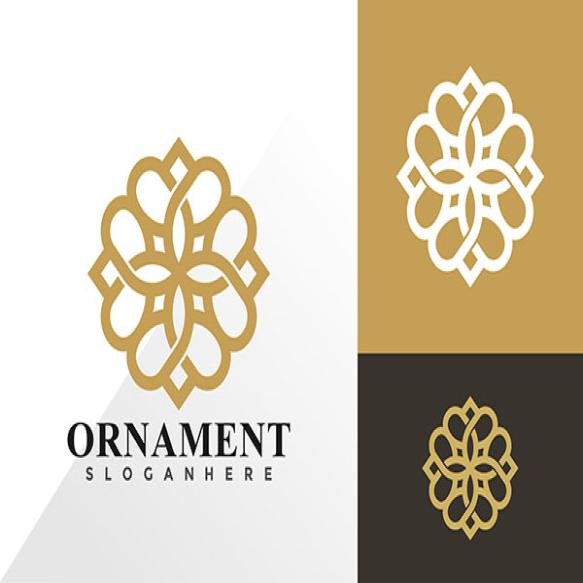 Beauty Floral Ornament Logo Icon Design Vector Concept Template