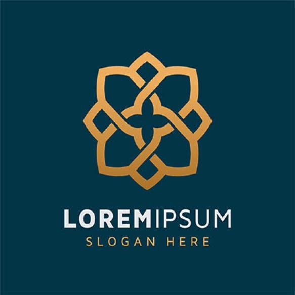Elegant Monoline Flower Logo Design