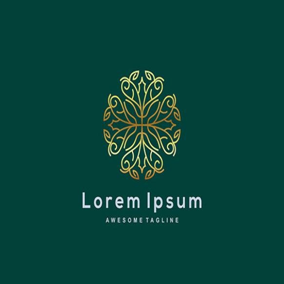Luxury Company Gold Color Logo Template