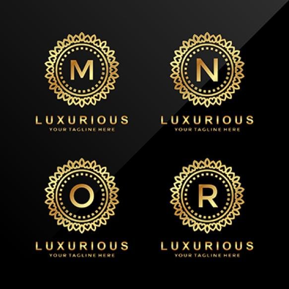 Luxury Letter M N O R Logo Design
