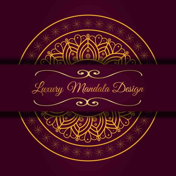 Luxury Mandala Background Design With Golden Color Pattern Ornamental Mandala Template Decoration We