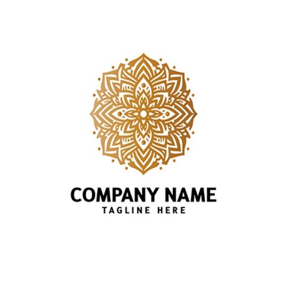 Mandala Logo Design Abstract Beauty Mandala Floral Ornament Decorative Circle Ornament Style (1)