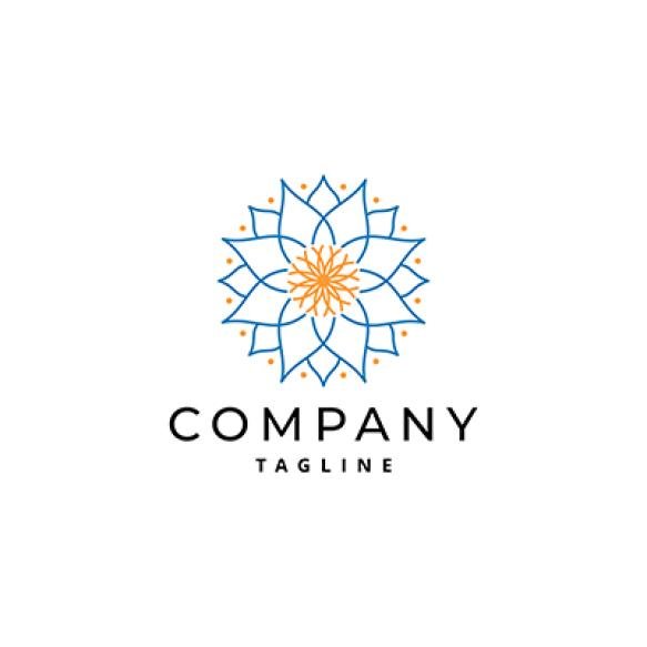 Simple Luxury Mandala Ornament Logo Design