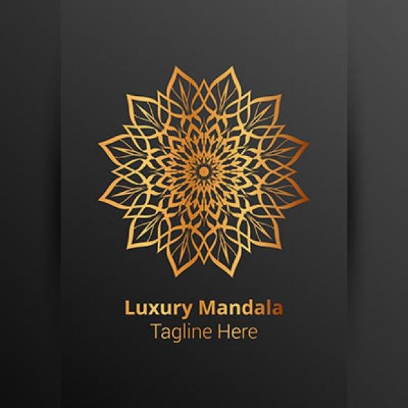 This Is Luxury Ornamental Mandala Logo Background