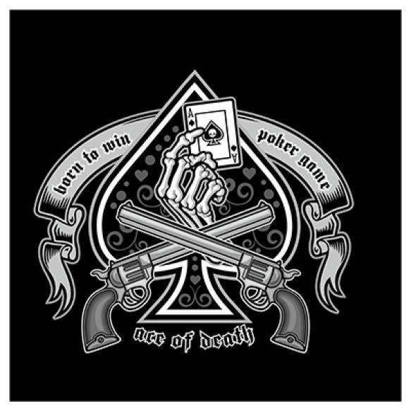 Ace Spades With Skull