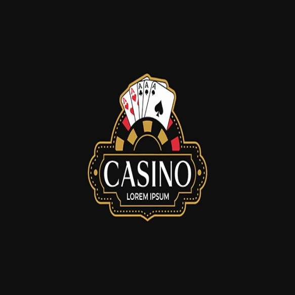 Casino Logo With Poker Cards Chips Design
