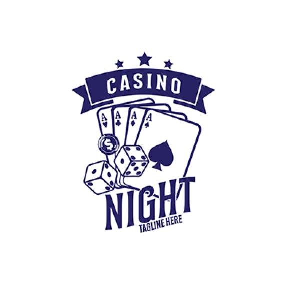 Logo Casino Playing Cards Vector Illustration