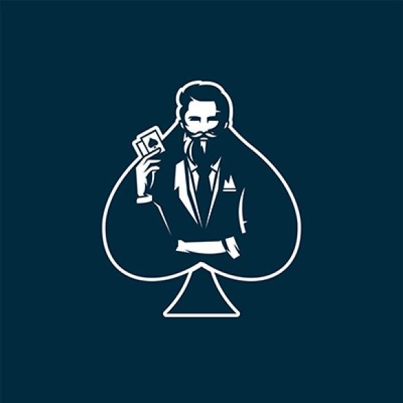 Minimalist Modern Ace Spades Logo
