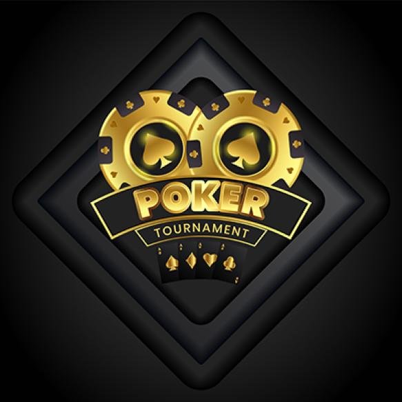 Poker Tournament Background With Poker Chips Vector Illustration