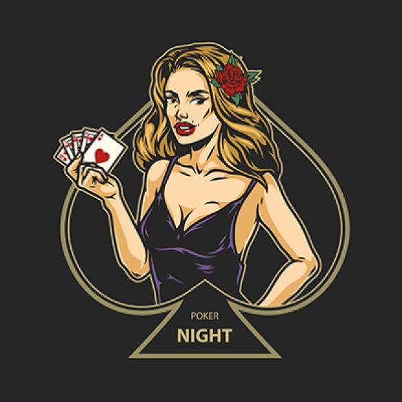 Vintage Colorful Casino Emblem