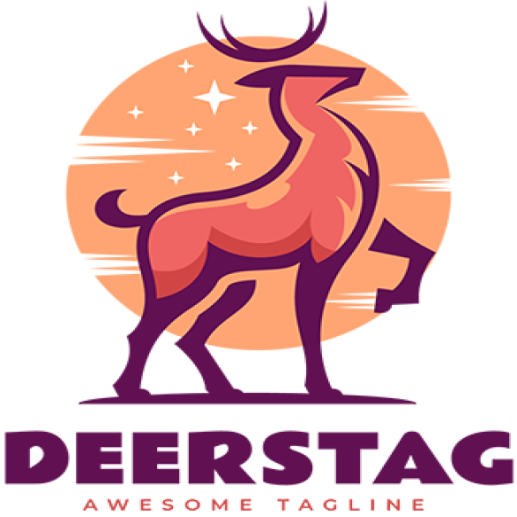Deer Simple Mascot Logo 2024 08 01 16 18 32 Utc