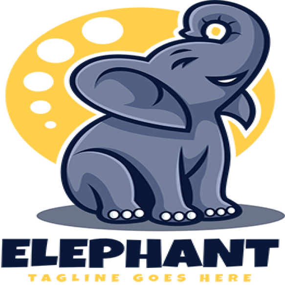 Elephant Simple Mascot Logo 2024 07 16 17 25 58 Utc