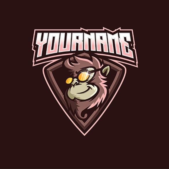 Free Vector Detailed Mascot Gaming Logo Ape Monkey