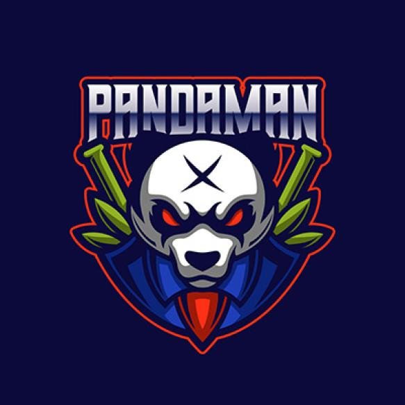 Panda E Sports Mascot Team Gaming Logo Template