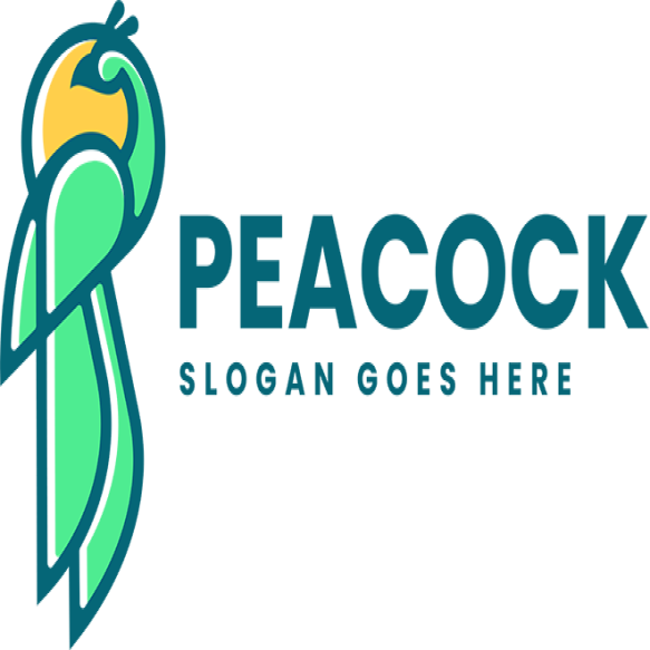 Peacock Simple Mascot Logo 2024 08 12 18 09 40 Utc