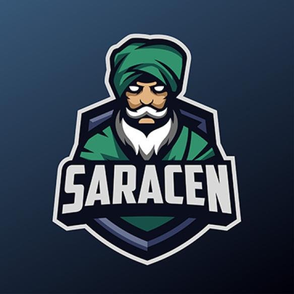 Saracen Mascot Sport Esport Logo