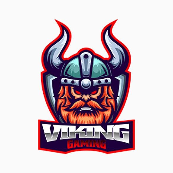 Vector Logo Illustration Viking E Sport Sport Style