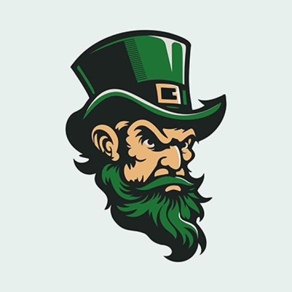Vector Serious Irish Leprechaun Logo Mascot Patrick S Day