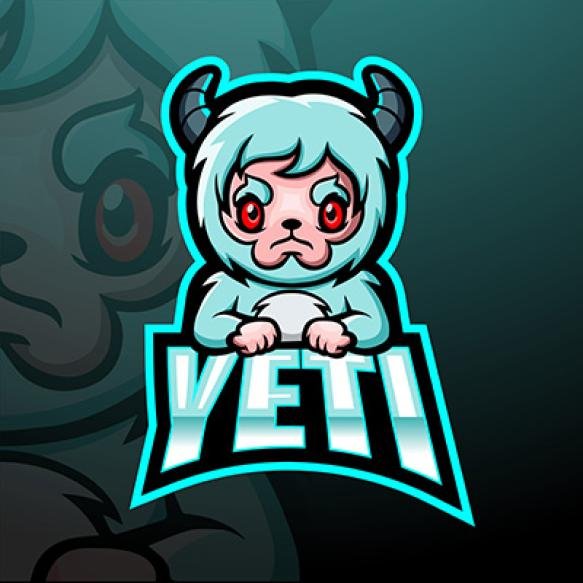 Yeti Mascot Esport Illustration