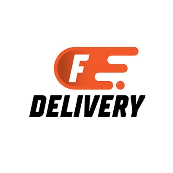 Initial Letter F Fast Speed Logo Design Template Isolated White Background