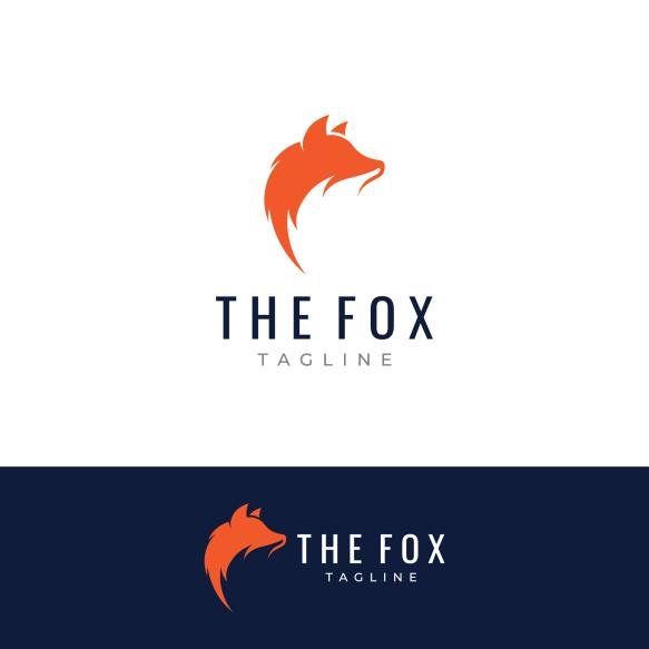 Fox Animal Logo Design Abstract Creative Minimalist With Easy Illustration Editing (2)