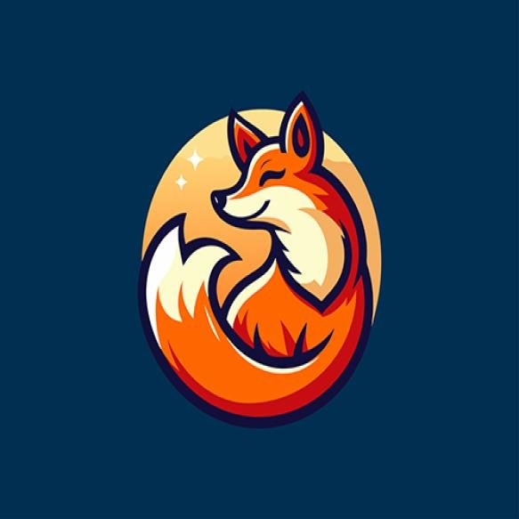 Fox Logo Design Vector Illustration (1)