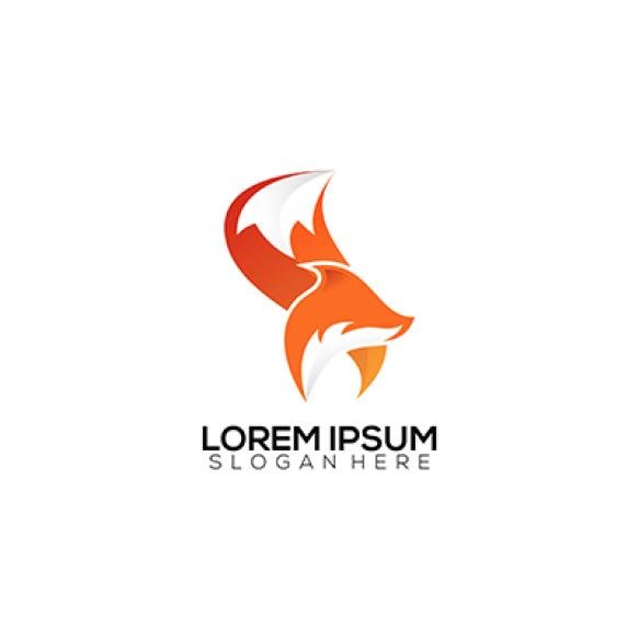 Logo Fox Gradient Modern