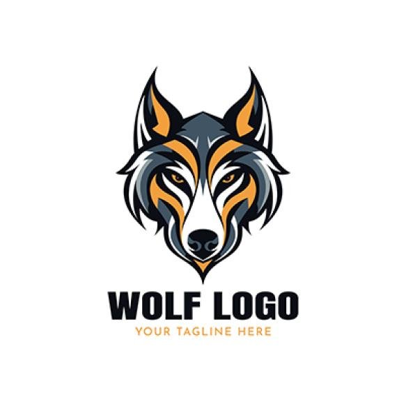Abstract Wolf Logo Template Vector Illustration