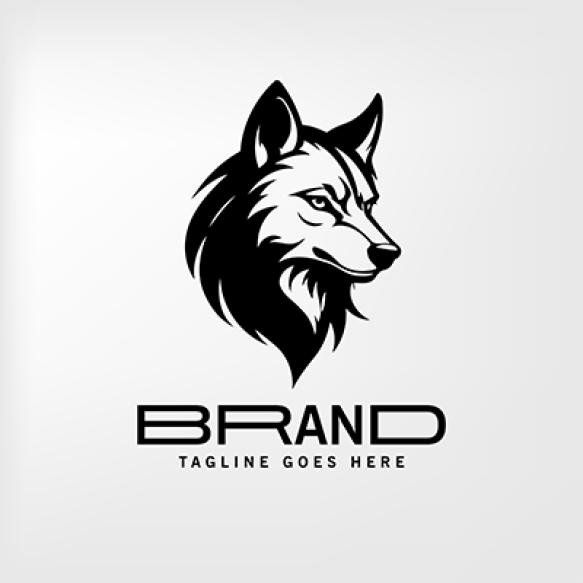 Fox Black Silhouette Logo