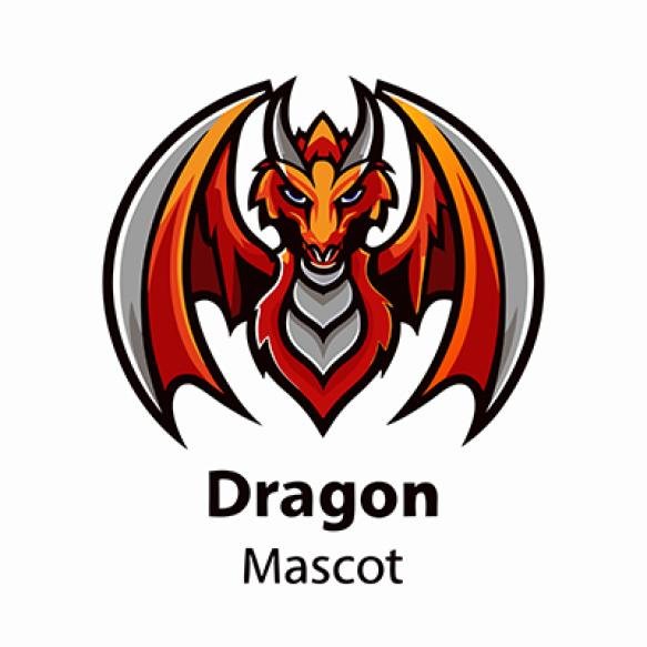 Dragon Logo With Dragon It