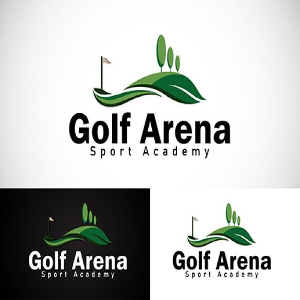 Golf Arena Logo Creative Design Abstract Sport Athletic Champions