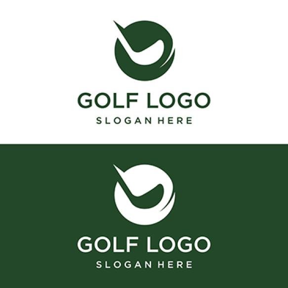 Golf Ball Stick Golf Course Logo Template Design Logo Professional Golf Team Golf Club Tournament Bu