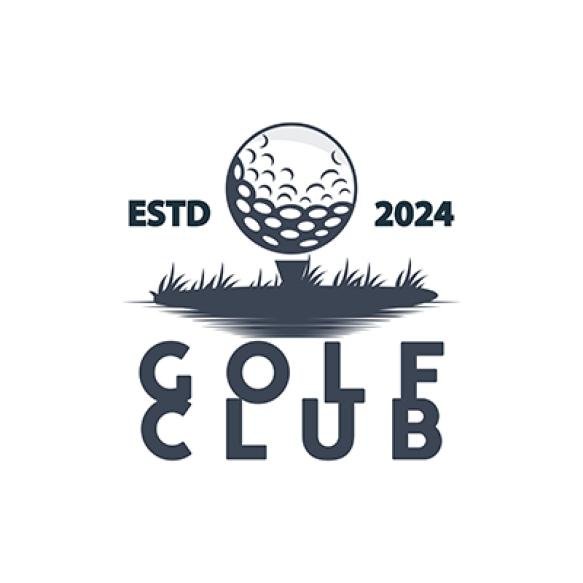 Golf Logo Illustration Design Golfer Tournament Golf Game Team Club Sport Template Symbol