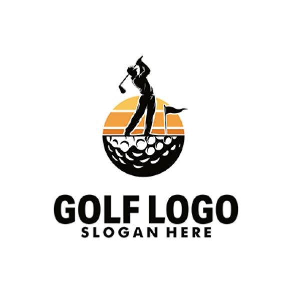 Golf Sport Logo Template Design Illustration